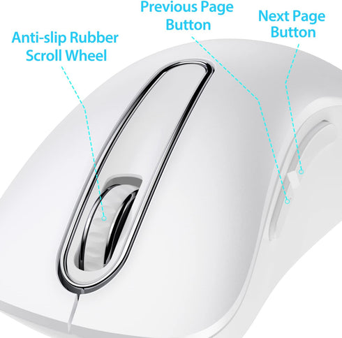memzuoix 2.4G Wireless Mouse, 1200 DPI Computer Wireless Mouse with USB Receiver, Portable Wireless USB Mouse Battery Powered Cordless Mouse for L...