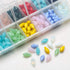 6x12mm Teardrop Crystal Beads, 280pcs Faceted Glass Beads in 14 Colors, DIY Gemstone Beads for Jewelry Making, Craft Supplies for Necklaces, Brace...