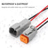 Deutsch DT 4 Pin Connector, 4 Way DT Automotive Waterproof Electrical Connector Male Female Plug Wiring Harness with 16AWG Cable Wire,for Car,Truc...