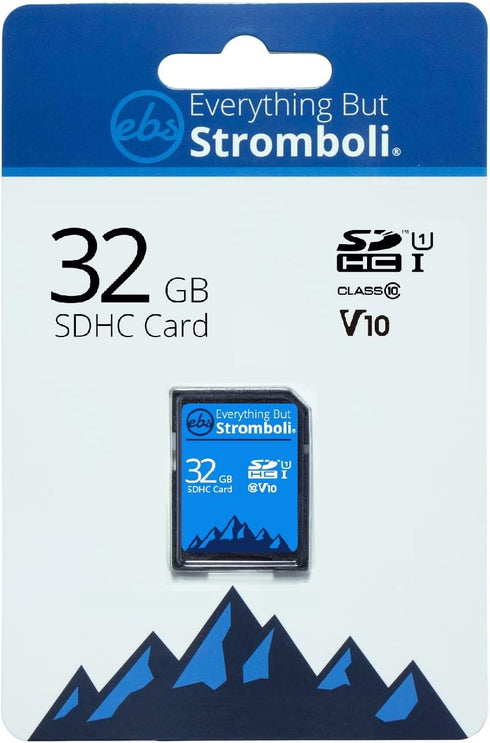 Everything But Stromboli 32GB SD Card (2 Pack) Speed Class 10 UHS-1 32G SDHC Memory Cards for Compatible Camera, Computer, Trail Cam, Video Camcor...