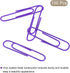 MECCANIXITY Paper Clips Medium Size 2 Inch Vinyl Coated to Prevent Tearing Pages with Box for Organize Office Home Purple Count 100...