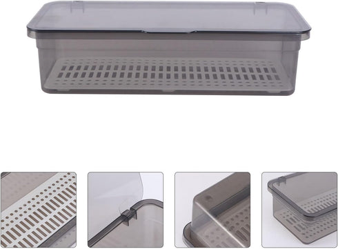 PRETYZOOM Box Storage Container for Grilling Utensils Chopstick Holder Storage with Lid China Storage Containers Utensil Storage Container Grill S...