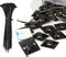 Zip Tie Mounts and Zip Ties - Small Cable Tie Adhesive Mount, 3/4in black 100 Sets. Wires Zip Tie Adhesive-backed anchors perfect for Pedal Board ...