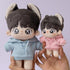 niannyyhouse 20cm Plush Doll Clothes Elastic Solid Sportswear Suits Hoodie Pants Soft Stuffed Plush Toy Dress Up Accessories (Black, 20cm)...
