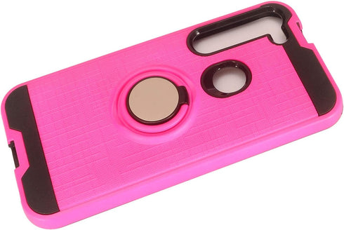 for Motorola Moto G Stylus XT2043, Moto G Power XT2041 (2020 Version) - Hybrid Phone Case w/Ring Stand - RS2 Hot Pink...