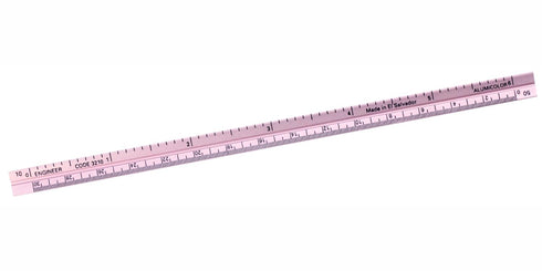 Alumicolor Pocket-Size Engineer Scale, Aluminum, 6 inches, Pink (3210-7)...