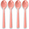 Abode Homewares Berries & Cherries Dessert/Espresso Spoon Set of 4, Pure Melamine, 6.2 x 1.4 - Inch, Red...