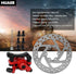 Akozon Brake Disc, 140mm Diameter Brake Disc Caliper Kit for Electric Scooter...