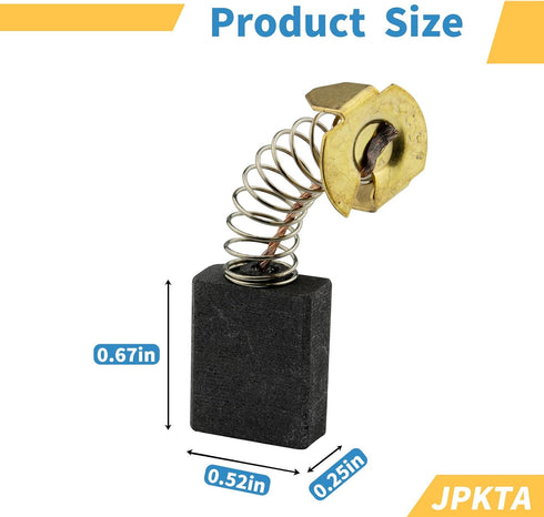 4 Pcs CB154/CB153 Carbon Brushes Compatible with Makita - Repalces 194986 181047-4 957805410 643152-0 643153-8 643154-6 Power Tools...