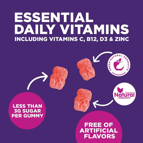 Multivitamin Gummies - Nature's Daily Gummy Multivitamins for Adults, Women & Men with Vitamins A, C, E, B6, B12, and Minerals - Natural Multi Vit...