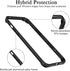 New Aluminum Frame Metal Bumper Frame Slim Hard Case Cover for iPhone13 Pro Max, Metal Frame Armor with Soft Inner Bumper, Raised Edge Protection ...