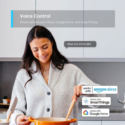 TP-Link Tapo Smart Light Switch, Single Pole, Neutral Wire Required, 2.4GHz Wi-Fi Light Switch Compatible with Alexa and Google Home, UL Certified...