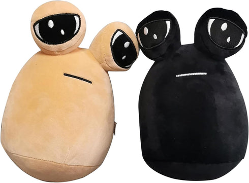 2 Pcs Alien Pou Plush Toy,Cute Pou Stuffed Animal,8.6 Inch Sad Pou Plushie,Children'S Day Gift,Birthday Gifts...