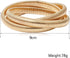 JczR.Y Snake Stretch Bracelet Triple Wrap Bracelets for Women Gold Wrap Bracelets Boho Snake Chain Interlocking Omega Serpent Bracelet Stretchy Pu...