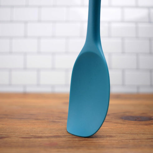 RSVP International Ela's Favorite Silicone Spatula Spoon, Turquoise, 11" | BPA-Free Silicone | Mix Thick Batters, Scrape Sauces, Stir Pasta, & Mor...