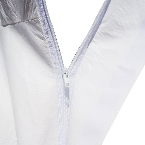 30203 Microporous Disposable Coveralls Protective Breathable Hooded Suit with Elastic Cuffs, Ankles and Waist,Zip Front Opening, Serged Seams for ...