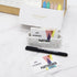 PARTSPOWER Business Card Holder for Desktop, Cement Horizontal Business Name Card Display Organizer, Desktop Accessory Business Name Card Organize...