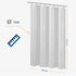 N&Y HOME Fabric Shower Curtain Liner 48 x 72 inches Bath Stall Size, Hotel Quality, Washable, Water Repellent, White Spa Bathroom Curtains with Gr...