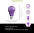 4 Pack A19 LED Black Light Bulbs,9W (100W Equivalent) E26 Base Dimmable Black Lights, UVA Level 385-400NM, Halloween Light Bulbs?Glow in The Dark?...