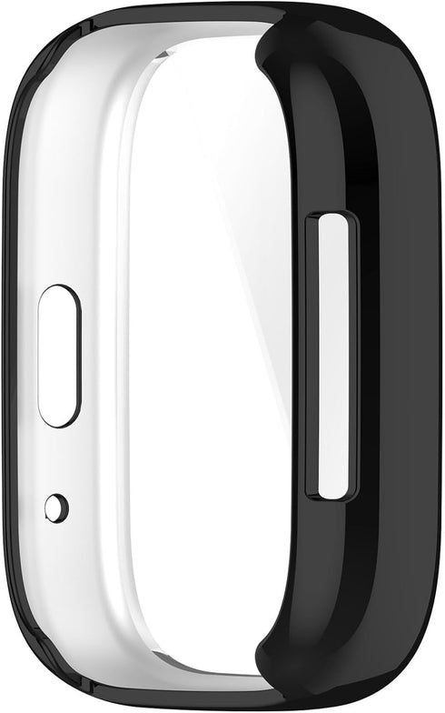 Compatible with Redmi Watch 3/3 lite SmartWatch Protective Case TPU All-Inclusive Compatible with Redmi Watch 3 Active, Watch Accessiores(Black)...