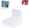 4" Small Wall Mount Shelf with Tablet & Phone Holder, Use for Baby Monitors, Bedside, Decor, Cameras, Speakers & More, Adhesive & Screw-in (White)...