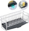 Sponge Holder for Kitchen Sink?Kitchen Sink Organizer with Stainless Steel Auto Drain Tray?Kitchen & Home Accessories?Kitchen Storage Rack?Sponge,...
