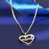 Grandma Necklace Nanny Gift Heart Cutout Letter Nana Gigi Mimi Necklace Gift for Grandma from Grandchild with Message Card...