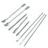 8pcs Stainless Steel Laboratory Micro Spoon Reagent Scoop Laboratory Mixing Spatula Set for Deep Bottles and Jars Silver...