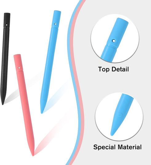 cimetech 4.5 Inch Replacement Stylus Drawing Pen with Elastic Ropes for Kids Drawing Pads LCD Writing Tablet (4 Pack)...