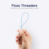 Floss Threaders for Braces, Bridges, and Implants 300 Count (Pack of 6)...