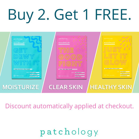 Patchology Moodmask Just Let It Glow Facial Sheet Mask - Men and Women Face Masks Skincare Sheet for Moisturizing, Hydrating, and Healthy Skin - B...