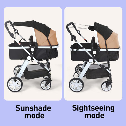 Nakazawa Stroller Shade Extender,Baby Stroller with High Landscape Bidirectional Design, Ultimate Protection and Full Coverage for Your Little One...