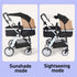 Nakazawa Stroller Shade Extender,Baby Stroller with High Landscape Bidirectional Design, Ultimate Protection and Full Coverage for Your Little One...