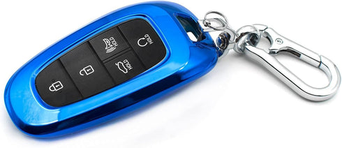 Fit for Hyundai Tucson Palisade Santa Cruz Ioniq 5 Santa Fe Nexo Sonata Ioniq Key Fob Cover Case Shell Holder Protector Keyless Entry Sleeve Acces...