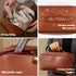 Large Capacity Travel Cosmetic Bag for Women,Makeup Bag Travelling PU Leather Cosmetic Bag Waterproof,Multifunctional Storage Travel Toiletry Bag ...
