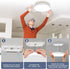 NIORSUN 7 Inch LED Ceiling Lights,5CCT Lighting Options Dimmable flush Mount ceiling light,15W Bathroom Ceiling Lights,Flat Ceiling Light,Low Prof...