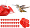30 Sets Hummingbird Feeder Replacement Flowers Parts, Bird Feeder Replacement Parts, Hummingbird Feeder Accessories for Hummingbird Feeder Hanging...