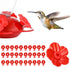 30 Sets Hummingbird Feeder Replacement Flowers Parts, Bird Feeder Replacement Parts, Hummingbird Feeder Accessories for Hummingbird Feeder Hanging...