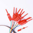 A Set 10 pcs Red Logic Analyser Useful High Efficiency Clip Ideal Test Hook...