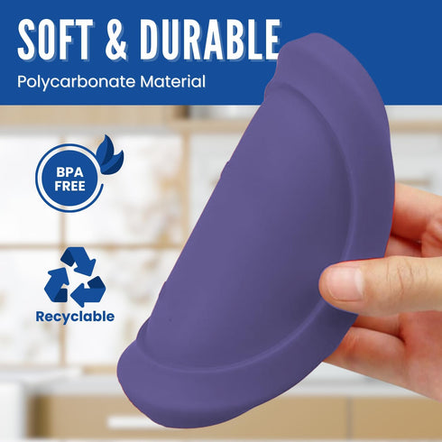 Replacement Lids for Pyrex Containers (2) 1-Cup (3) 2-Cup (2) 4-Cup (2) 7-Cup (Purple)...