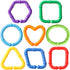 50PCS Baby Rings Toy Links Plastic Babies Teething Ring Attach Baby Toys to Strollers or Carrier Seat or Baby Bouncers for Infants...