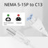 TNP Universal Power Cord (3 Feet) - IEC320 C5 to NEMA 5-15P 3-Prong Power Extension Cable Wire Connector Socket Plug Jack for Laptop Notebook AC P...