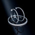 Cubic Zirconia Adjustable Cuff Bracelet for Women Men, White Gold Plated CZ Bracelet and Anklets Chain...