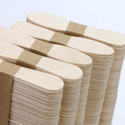 500 Pcs Small Wooden Spoons, Mini Disposable Ice Cream Tasting Spoons, 3 Inch Wood Sample Spoon for Crafts, Dessert, Honey, Little Cake (500 Stick...