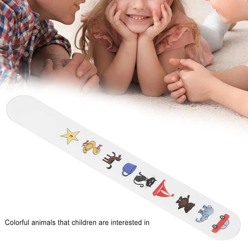 Check Vision Tester Stick, ANGGREK Kids Fixation Stick Vision Tester Clear Colorful Animal Patterns Waterproof Coating Thicken Eye Test Card(No.1)...