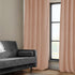 HPD Half Price Drapes Heritage Plush Velvet Curtains 108 Inches Long Room Darkening Curtains for Bedroom & Living Room 50W x 108L, (1 Panel), Peac...