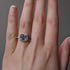 TwoBirch Halo Cushion Asscher Cut Prong Set Engagement Ring in 18k White Gold Plated Sterling Silver and CZ...