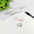 100 Pcs Cute Paper Clips Suitable for Children Ladies Wedding Decoration Document Notes Organization Office Supplies Heart Paper Clips (Silver)...