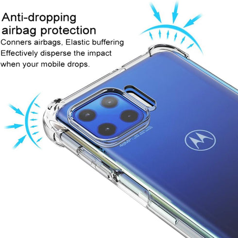 Osophter for Moto One 5G & G 5G Plus Case - Clear Transparent TPU Shock-Absorption Phone Cover for Motorola Moto One 5G UW...