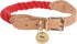 Park Life Designs Wander Rope Collar, Red, Small, Cotton Rope and Vegan Leather Clasp, Pet Accessories...